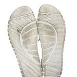 Inblu Shoes Womens Size US 7 Red Slide Sandals Chain Leather Footbed Slip On Photo 7