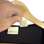 VINTAGE Merona Women’s Scoop Neck Velvet Top Whimsigoth Black Size M Size M Photo 4