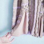 Anthropologie  Wrap London Brown and Purple Open Knit Front Tie Cardigan Photo 1