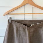 Vintage Robyn Meredith Taupe Tan Rustic Butchers Linen Knit Flutter Skirt, sz. M Brown Size M Photo 7