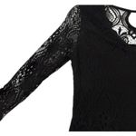 No Boundaries Victorian Gothic Black Lace Long Sleeve Top Sz.‎ S Romantic Fall Layer Witchy Photo 4