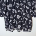 Lane Bryant Black Floral Dress with Pintucking Size 26/28 Plus Size Floral Dress Photo 3