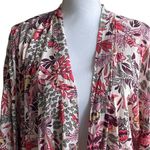 Knox Rose  Women Wrap XL/2X‎ Pink Floral Open Front Cottage Grandma Boho Festival Photo 7