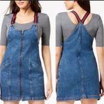 Macy's M1858 Macy’s Denim Zip-up Jean Mini Dress Photo 1