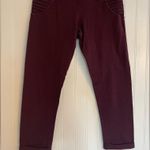 Lululemon Aphrodite Crop Leggings in Bordeaux Drama Size 6 Photo 10