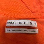 Urban Outfitters  Women's Orange Rib Knit Sleeveless Cowl Neck Crop Tank Top Sz S Photo 2