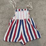Show Me Your Mumu Trude small striped romper denim shorts SH 3061 Photo 5