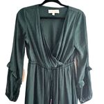 DOLAN Left Coast Tassel Ruffle Mini Dress Sz XS Green Photo 3
