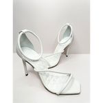 Schutz  Dress Sandals Ladies Size 9B White Leather Open Toe High Heel Photo 3