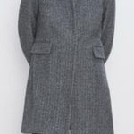 ZARA Single-breasted Notch Lapel blazer overcoat herringbone size M Photo 0