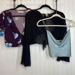 Urban Outfitters  Hayes Pleated Top - Royce Cropped Top - Cowl neck Top Bundle M Photo 0