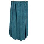 Anthropologie  Sabina Musayev Skirt Blue Textured Side Slit Maxi Medium Photo 4