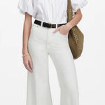 Madewell  Flared Wide Leg Crop Jeans in Pure White  Photo 0