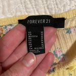 Forever 21 Yellow Floral Spaghetti Strap Tank Top with Bow Photo 1