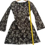 None Whimsigoth Botanical Brown Dress Sheer Overlay Vintage Y2K 90s Fairy Goth Grunge Photo 6