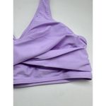 NWOT Lilac Purple Faux Wrap High Waisted Bikini Swimsuit Size Small Photo 2