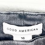 Good American Black Wash Straight Leg Good Classic Light Compression Jeans 16 Photo 2