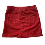 Athleta Kaleidoscope Cord Mini Skirt Orange Red Size 4 Corduroy #918970 Photo 3