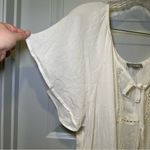 Love Sick  White Scoop Neck Short Flutter Sleeve Blouse size 3(3X) Photo 4