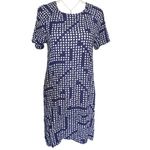 ASTR 🦎THE LABEL Navy & White Women's A-Line Dress - HI Low Hemline🌵 Photo 2