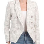 Rachel Zoe  Black and White Tweed Blazer(Size Small) Photo 0