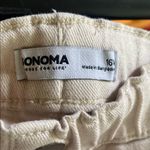 Sonoma  Cream Jean Shorts with Distressed Hem Photo 2
