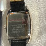 Mudd Womens Quartz Watch Silver Tone Black Band New In Box NOS Y2K Photo 2