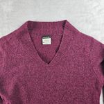 Columbia  XCO Pullover Long V Neck Long Sleeve Burgundy Sweater Womens Size Large Photo 1