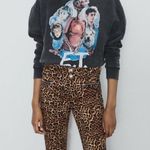 ZARA ✨ Mid-Rise Leopard Print Skinny Pants w/ Zipper✨ Photo 4