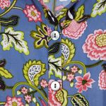 J.Jill Floral Lightweight Peplum Top Size Medium Photo 2