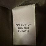 Banana Republic Silk Blend Ruffle Neck Button Down Short Sleeve Top Size S Photo 2