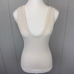 Intimately Free People Clean Slate Cropped Tank Top Ivory Ribbed Scoop Neck M White Size M Photo 1