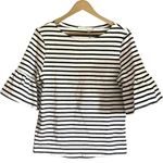 Ellison NWT  striped bell sleeve top Photo 0