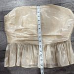 NBD  Sparkling Cream Strapless Top Photo 3