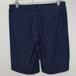 Spanx Sunshine Shorts 10” Bermuda Navy Blue Diamond Dot Women’s S Small 2-4 Photo 2