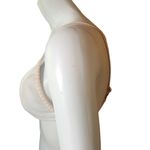 White & Beige Ribbed Bikini Top (S) Photo 2