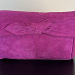 Genuine Suede Leather Fuchsia Crossbody Pink Photo 3
