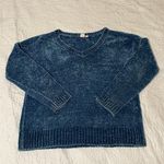 Gap Blue Fuzzy Long Sleeve Sweater Photo 0