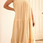 Judith March  Pale Yellow Tiered Maxi Dress Photo 4