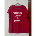 Torrid A League of Their Own Red Baseball Graphic Tee Women's Plus Size 3X Photo 1