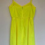 J.Crew  Mini Dress Neon Yellow Size 0 Photo 1
