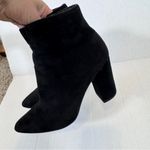 Lulus Black Faux Suede Pointed Toe Ankle Boots Womens 7 Booties Classic Fall Photo 1