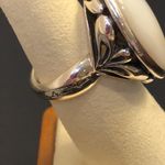 Sterling Silver ANN KING Mother of Pearl Cabochon Cut Out Ring Sz 6 NWOT Photo 3
