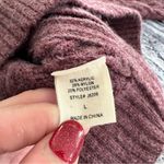 M. RENA Asymmetrical Zip Up Mock Neck Sweater in Plum Purple Purple Size L Photo 5