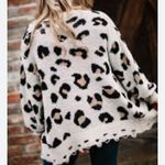 Love Riche  Leopard Print Open Front Distressed Cardigan(Size Medium) Photo 2