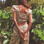 ZARA  Satin Effect Printed Crop Top Photo 3