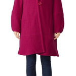 Nanette Lepore  Raspberry Maggie Coat Wool Button Closure Pink Size S Photo 0
