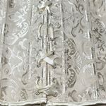 Vintage Alivila.Y Fashion Corset Floral Victorian Top Gold/Cream Sz 4XL Plus White Photo 5