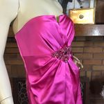 David Meister PINK STRAPLESS BEADED COCKTAIL DRESS (10) Photo 7