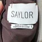 Saylor plum faux leather bodycon halter midi dress Sz small Photo 4